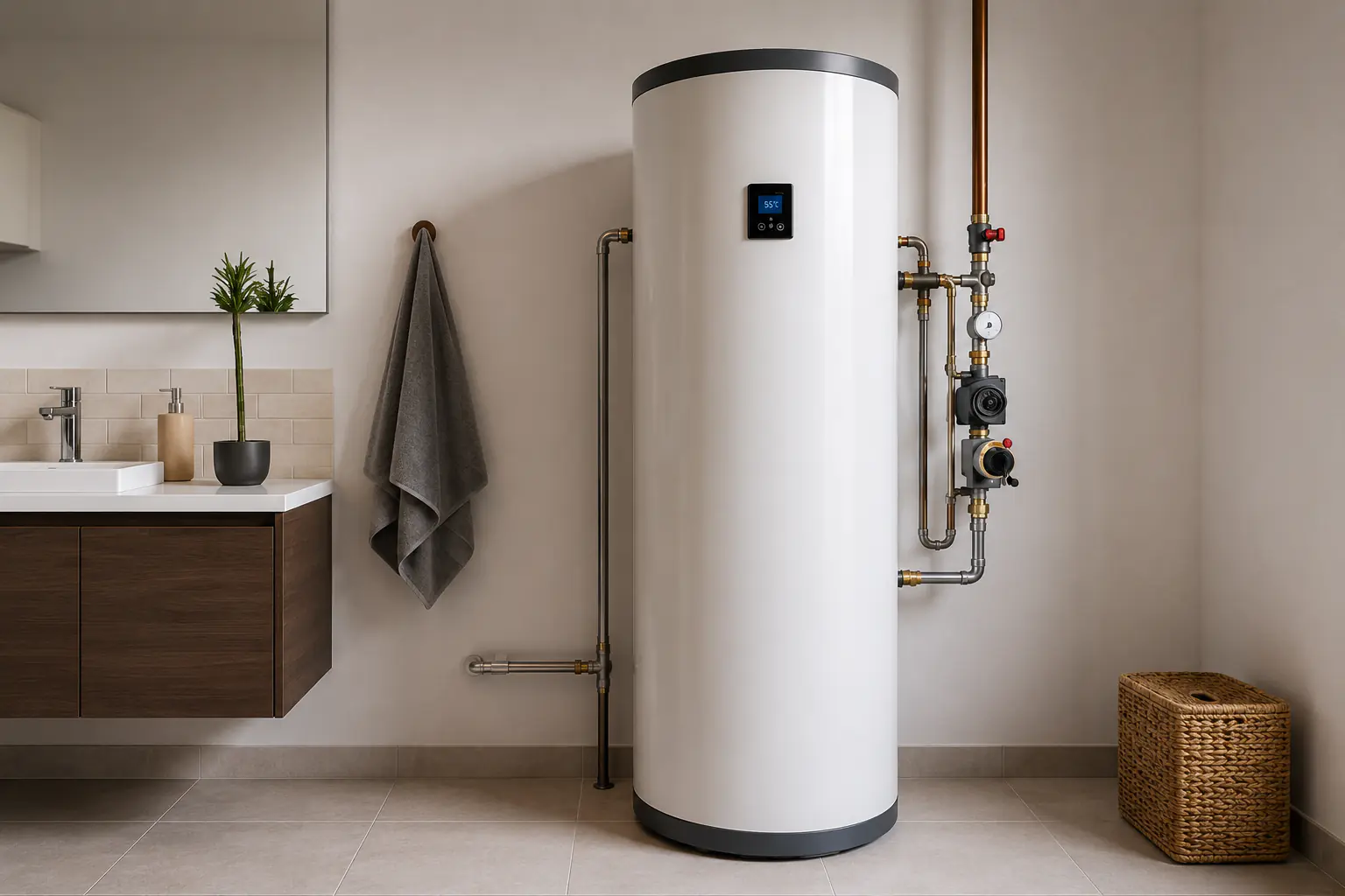 Installation eau chaude sanitaire adaptée